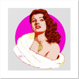 Rita Hayworth - An illustration by Paul Cemmick Posters and Art